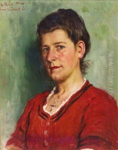 Portrait Einer Jungen Frau, Ausdrucksvoll Charakterisiert by Emil Rau
