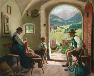 Familienidyll Auf Der Alm Familienidyll Auf Der Alm