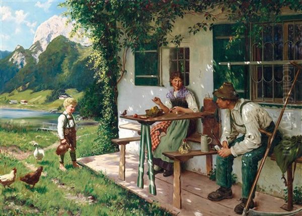 Ein Sommertag Vor Dem Haus - view 1