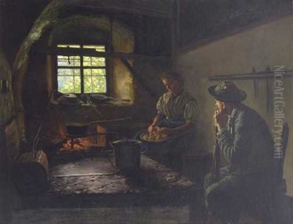 Paar In Der Bauernkuche - view 1