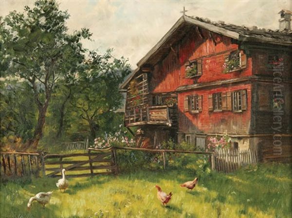Alpine House With Chickens And Ducks - view 1