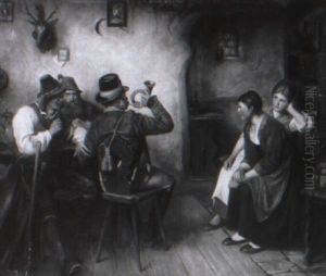 Der Postillion Im Wirtshaus by Emil Rau