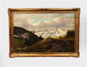 Alpine Landscape by Otto Rau