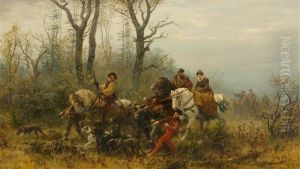 Aufbruch Zur Jagd by Wilhelm Karl Raeuber