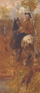 Riding Side-saddle by Wilhelm Karl Raeuber