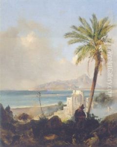 Italienische Landschaft Mit Staffage Italienische Landschaft Mit Staffage