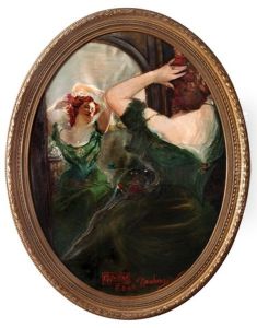 Figure In Front Of The Mirror by Heinrich Rauchinger