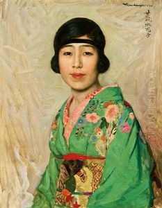Bildnis Der Mme Mitzuko Araki by Heinrich Rauchinger