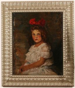 Portrait Of Young Girl by Heinrich Rauchinger