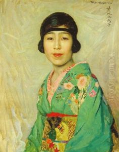 Bildnis Mme. Mitzuko Araki by Heinrich Rauchinger