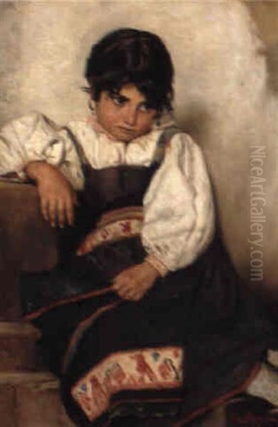 Young Girl In Traditional Costume - view 1