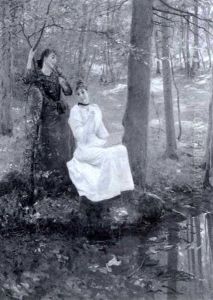 A Woodland Rendez-vous by Albert Raudnitz
