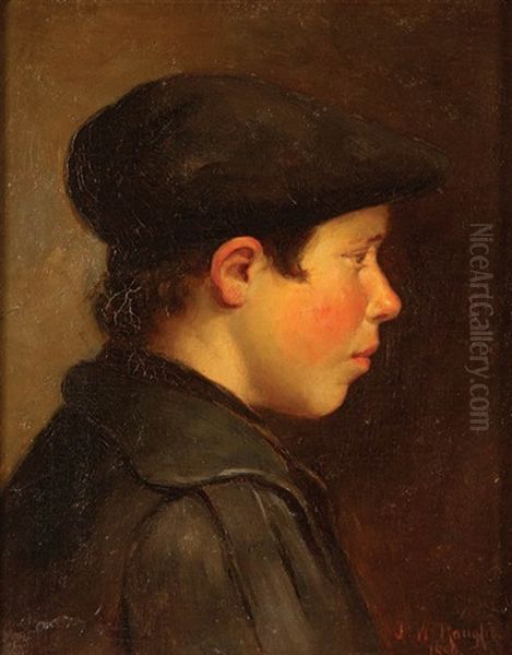 Profile Of A Young Boy With Cap - view 1