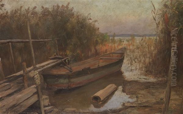 Fischerboot Im Schilf - view 1
