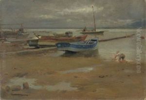Fischerboote Am Uferstrand