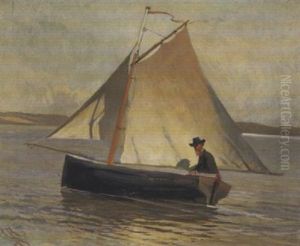 Segelpartie Auf Dem Chiemsee