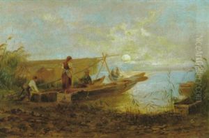 Abendstimmung Am Chiemseeufer by Karl Raupp