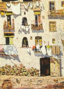 Balcones Con Ropa Tendida by Nicolas Raurich Y Petre