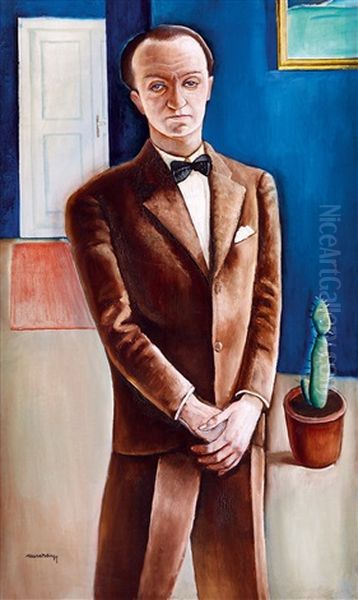 Man In Suit With Cactus Around 1928 - view 1