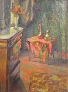 Interieur De Chambre A Coucher by Joseph Ravaisou