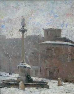 La Fontaine Bellegarde Sous La Neige