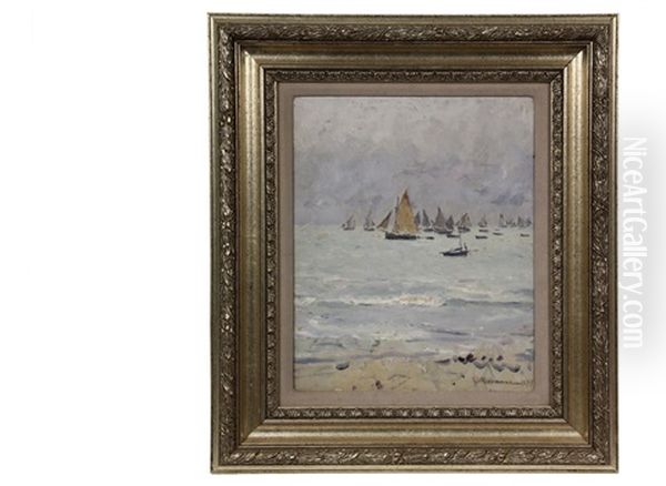 Seacoast With Boats - view 1