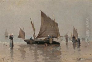 Playa De Arromanches by Leon Gustave Ravanne