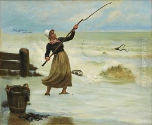 Fiskarkvinna by Rene (Henri) Ravaut