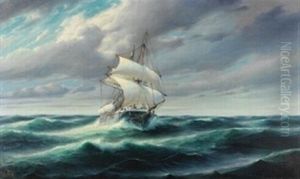 Dampfwalfangschiff Im Nordlichen Eismeer by Christopher Rave