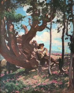 Jeune Berger Jouant De La Flute, Chandolin