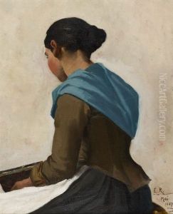Anniviarde A La Lecture by Edouard John E. Ravel