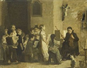 La Lecon De Chant Dans La Sacristie