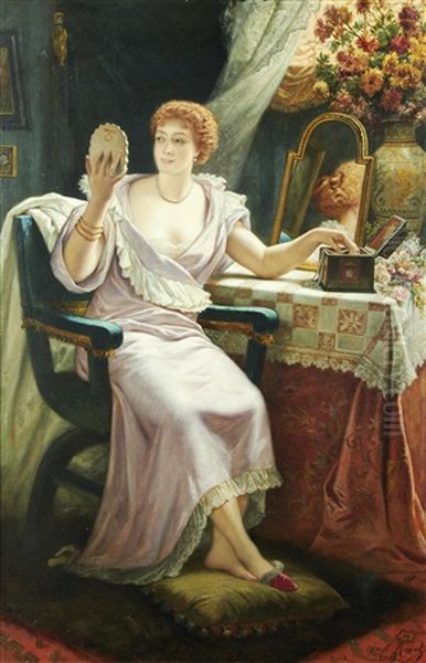 A Lady At Her Boudoir - view 1