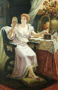 A Lady At Her Boudoir