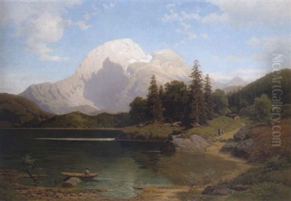 Blick Auf Den Hohen Goll Mit Dem Hintersee - view 1
