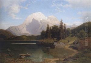 Blick Auf Den Hohen Goll Mit Dem Hintersee