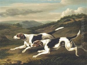 Foxhounds (after Philip Reinagle) by Samuel Raven