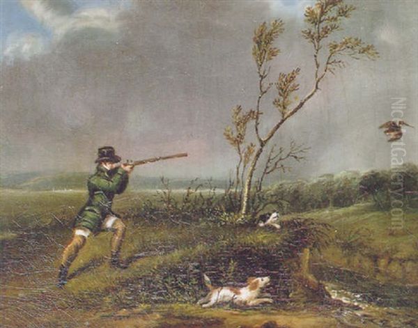 A Gentleman Shooting Woodcock - view 1