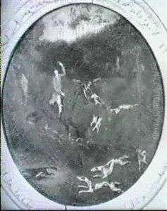 The Chase [&] The Death [med: Papier Mache;        Circular Shape]