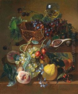 Obststillleben Mit Ziergegenstanden