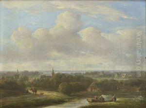 View Of Dutch Countryside by Jan Van Ravenswaay