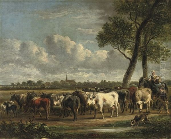 Rounding Up The Cattle - view 1