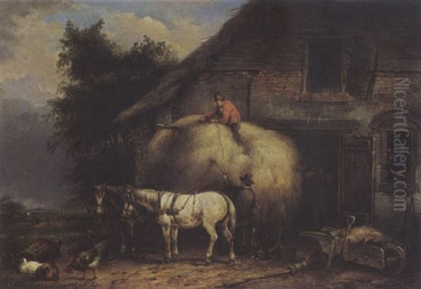 Loading The Hay-wagon - view 1