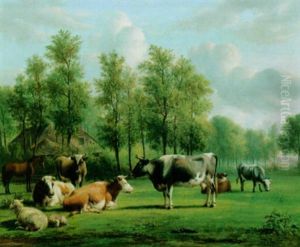 Cattle At Pasture by Jan Van Ravenswaay