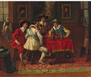 The Chess Game by Gaston Bonfils