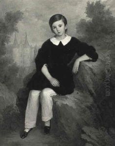 Le Petit Marquis Michel De Coutades Devant Le Chateau Le Petit Marquis Michel De Coutades Devant Le Chateau