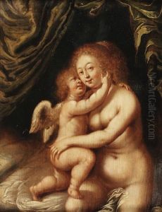 Venus And Cupid by Dirk de Quade van Ravesteyn