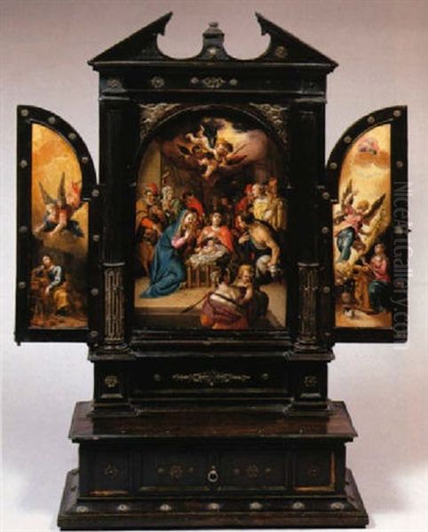 L'adoration Des Bergers, Le Songe De Joseph Et L'annonciation - view 1