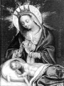 Madonna, Das Schlafende Kind Verehrend