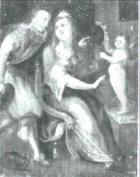 A Lady At Her Toilette With Her Suitor - view 1